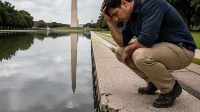 Controversy Surrounds Reflecting Pool Damage Claims Amid Lack of Evidence