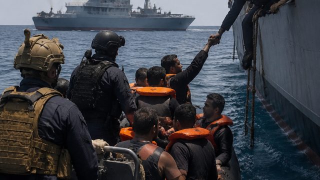 Emergency Evacuation of Sailors from the Strait of Hormuz Underway